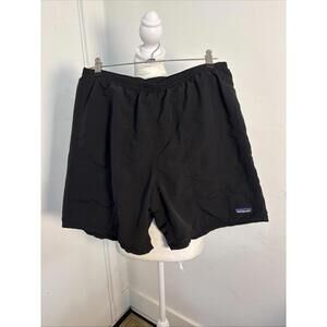 Patagonia Baggies Longs 7" Lined Short Swim Hybrid Mesh Lined Gray Sz Med 387502